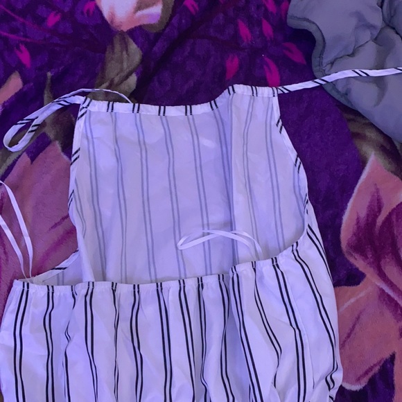 Shein white open back romper. - Picture 2 of 2